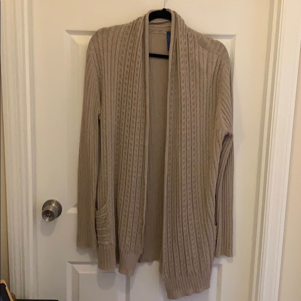 Long sleeve sweater cardigan